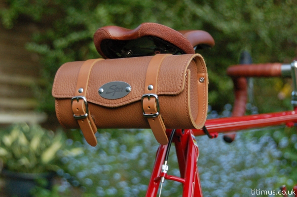 Spa Cycles Leather Saddle Bag