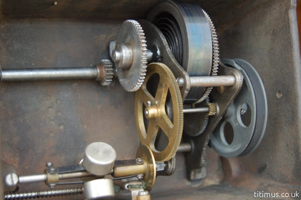Edison Gem Phonograph Rebuilt Motor - Governor Belt Pulley Gear Mainspring