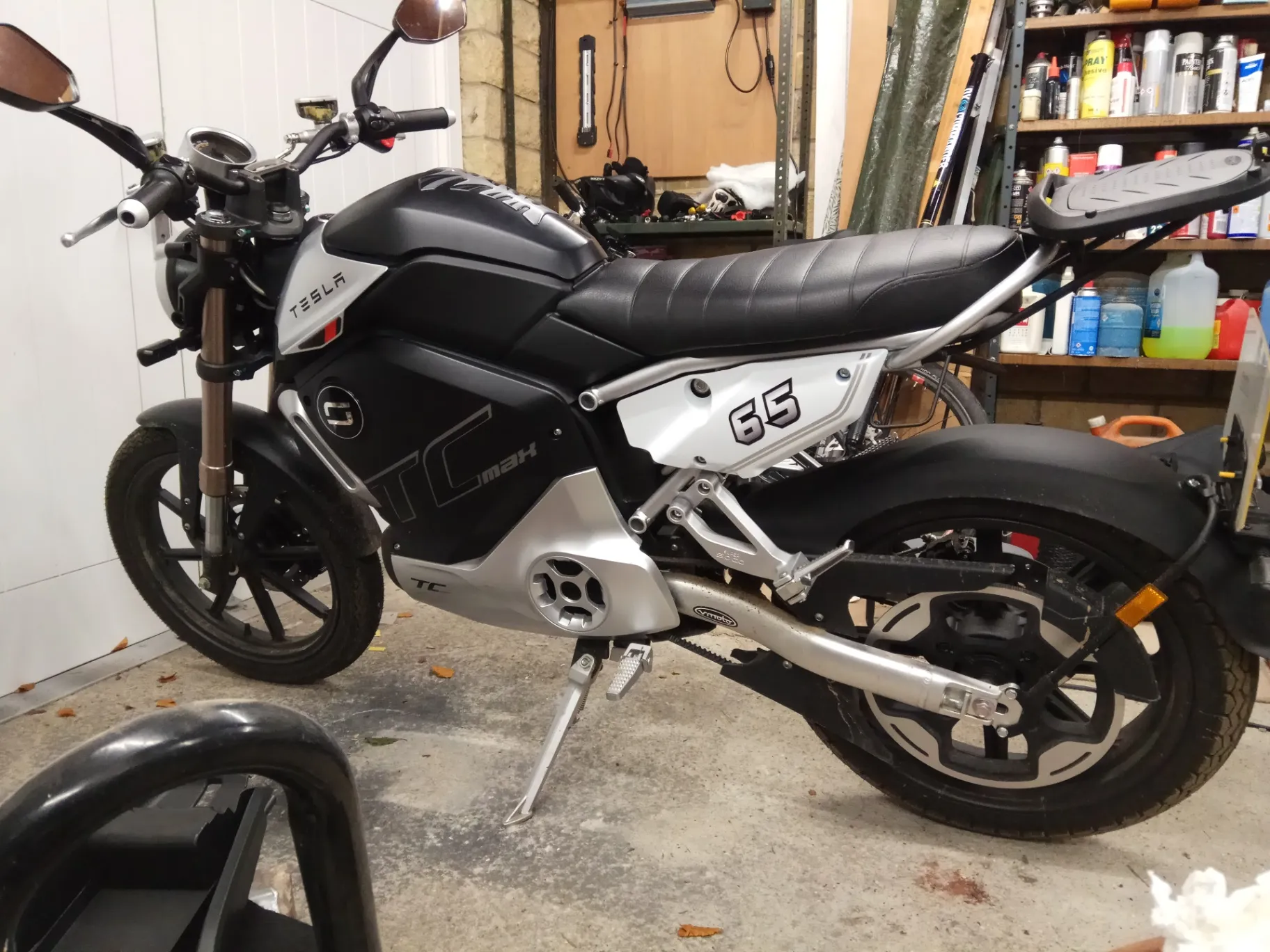 Modified Super Soco TC Max electric motorcycle